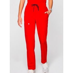 Fabletics Red Pants Scrubs Small Short